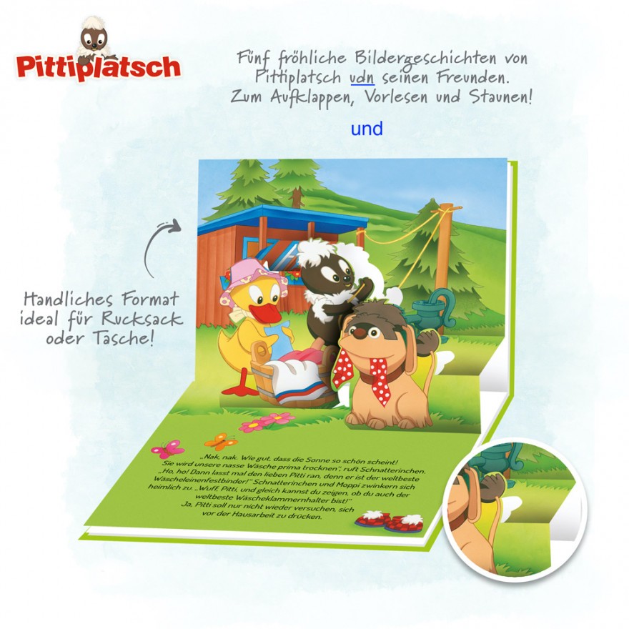 Pittiplatsch - Mini-Pop-up-Buch