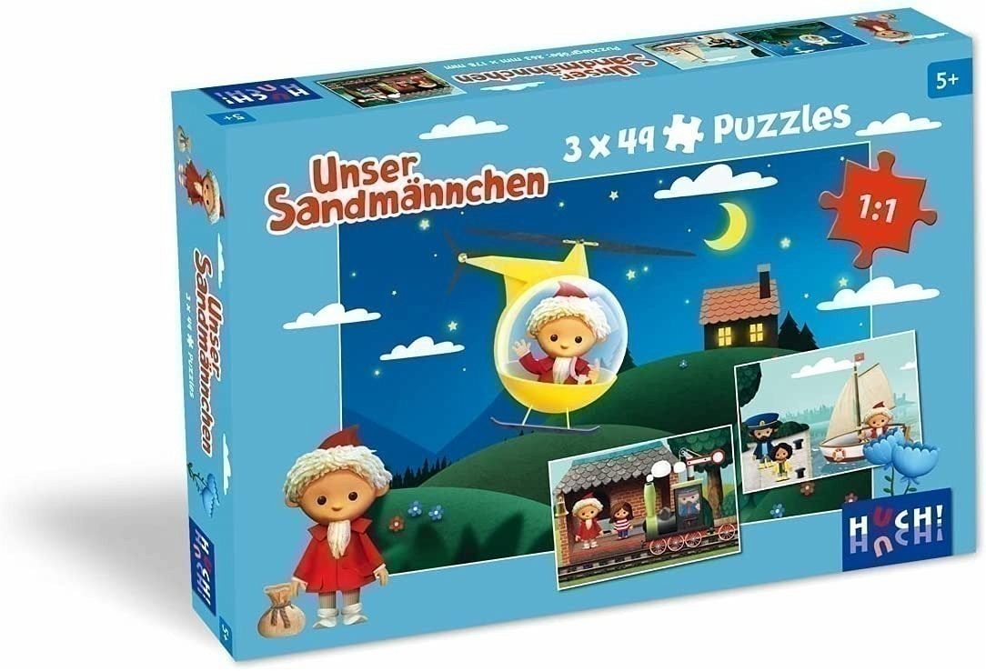 Unser Sandmännchen - Puzzle (3 x 49 Teile)