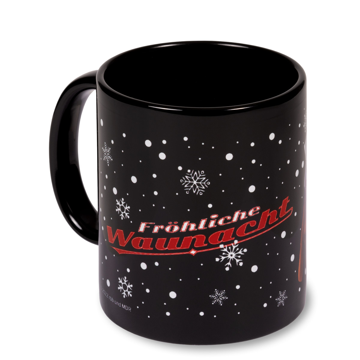 Moppi Weihnachtstasse schwarz