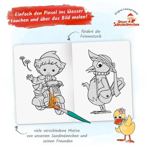 Unser Sandmännchen - Zaubermalbuch