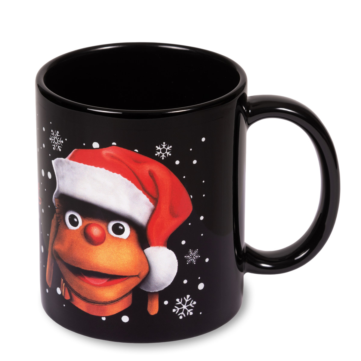 Moppi Weihnachtstasse schwarz