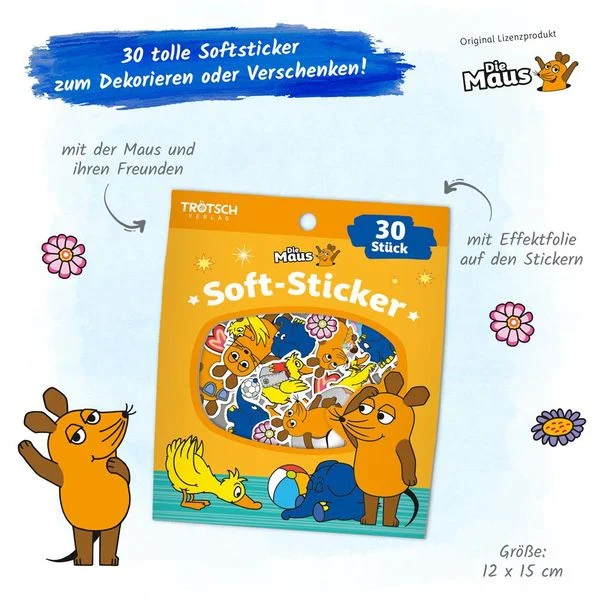 Die Maus - Soft-Sticker