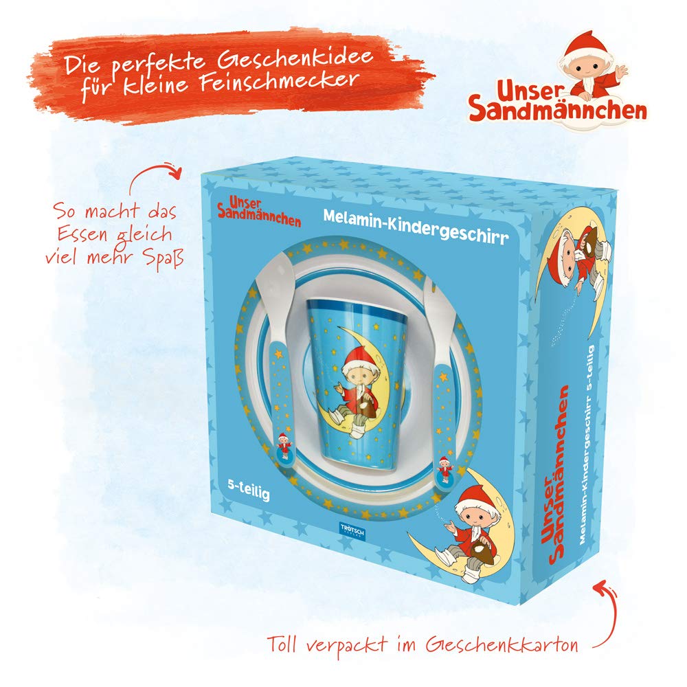 Unser Sandmännchen Kindergeschirrset (5-teilig)