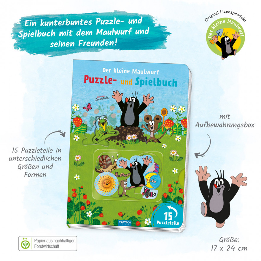 Der kleine Maulwurf - Puzzle- und Spielbuch