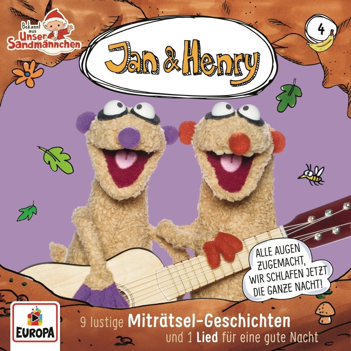 Jan & Henry CD Vol. 4 - 9 lustige Miträtsel-Geschichten und 1 Liede für eine gute Nacht