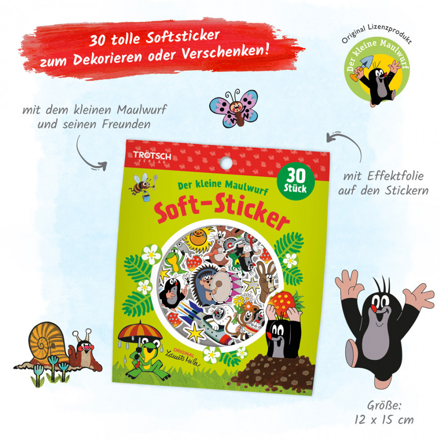 Der kleine Maulwurf - Soft -Sticker