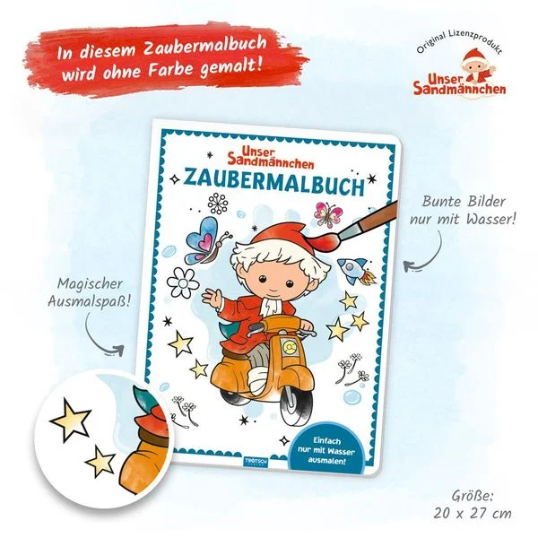 Unser Sandmännchen - Zaubermalbuch