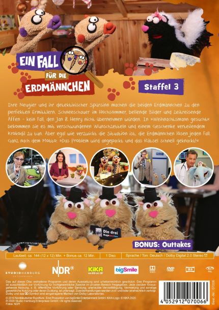 Ein Fall für die Erdmännchen - Staffel 3 (DVD)