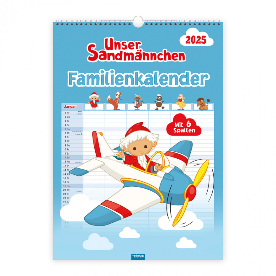 Unser Sandmännchen - XL-Familienkalender 2025