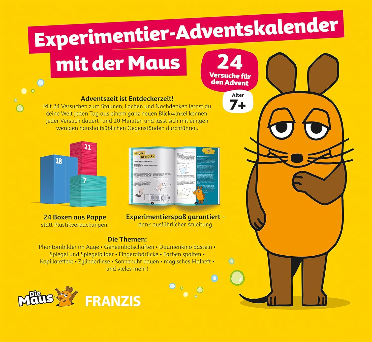 Die Maus - Experimentier-Adventskalender