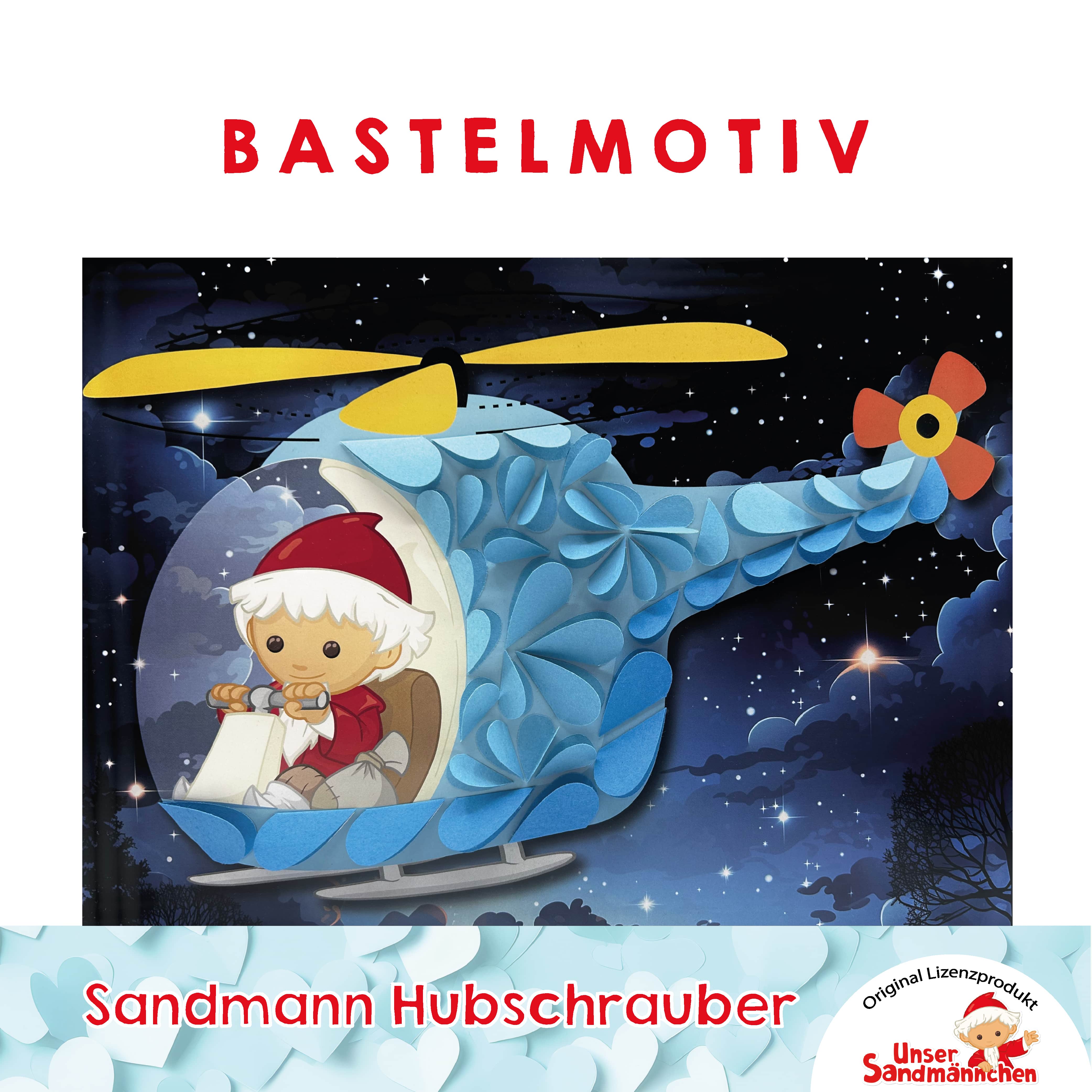 Unser Sandmännchen - Bastelset Hubschrauber Altersklasse: ab 4 Jahren