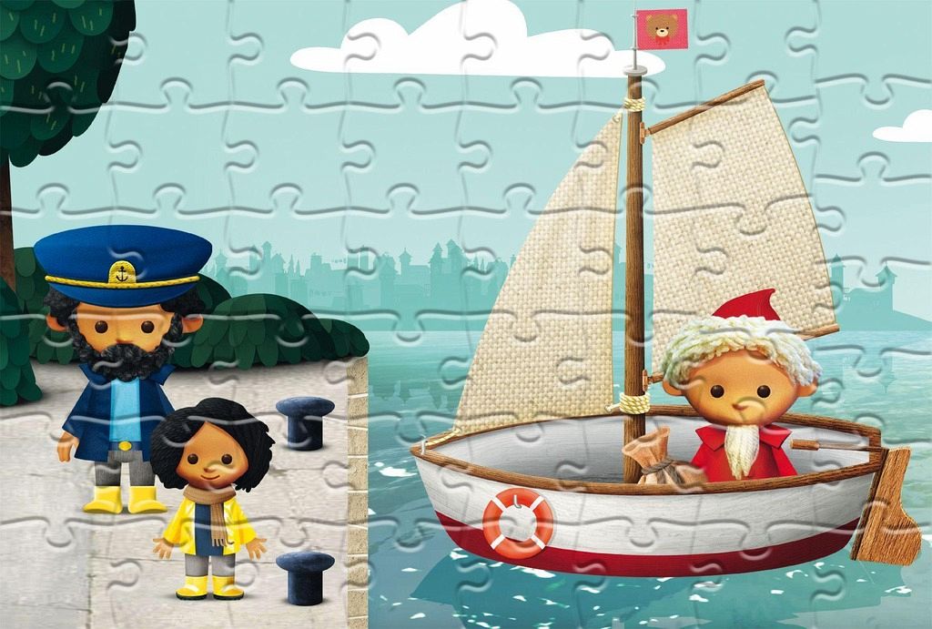 Unser Sandmännchen Puzzle mit 3 x 49 Puzzleteilen