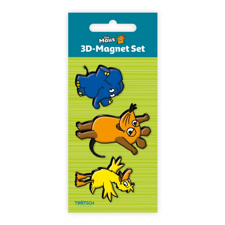 Die Maus - 3D Magnet Set - Drei Freunde