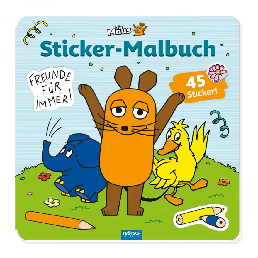 Die Maus - Sticker-Malbuch